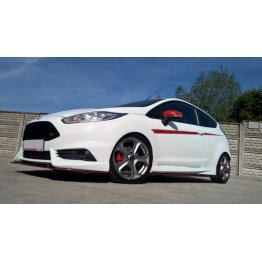 Накладка сплиттер на передний бампер на Ford Fiesta MK7 VII ST Maxton рестайл